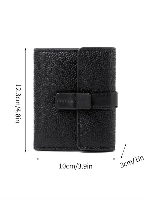 Women's Elegant Trifold Wallet,  Casual Trendy Simple Style Plain Color Card Holder for Daily Use, Casual Trendy Versatile Wallet for Women & Girls