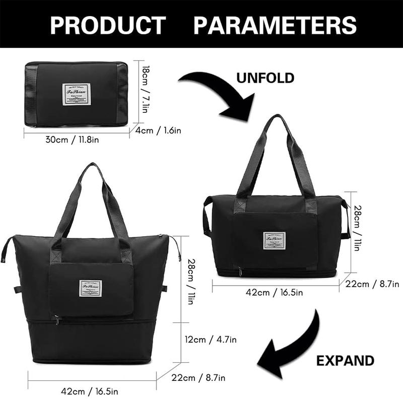 Foldable Travel Tote Bag for Women - Weekender Bags for Women, Item Travel Bag