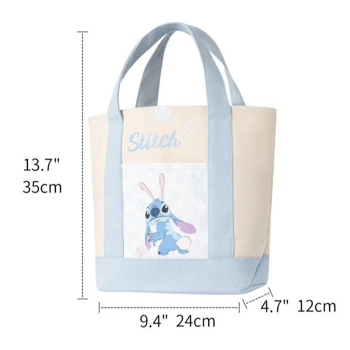 Adorable Lilo & Stitch Bento Bag - Stud Rabbit Design | Durable & Stylish for Home, Restaurant, or Gift Use | Perfect for School, Birthdays & More4o