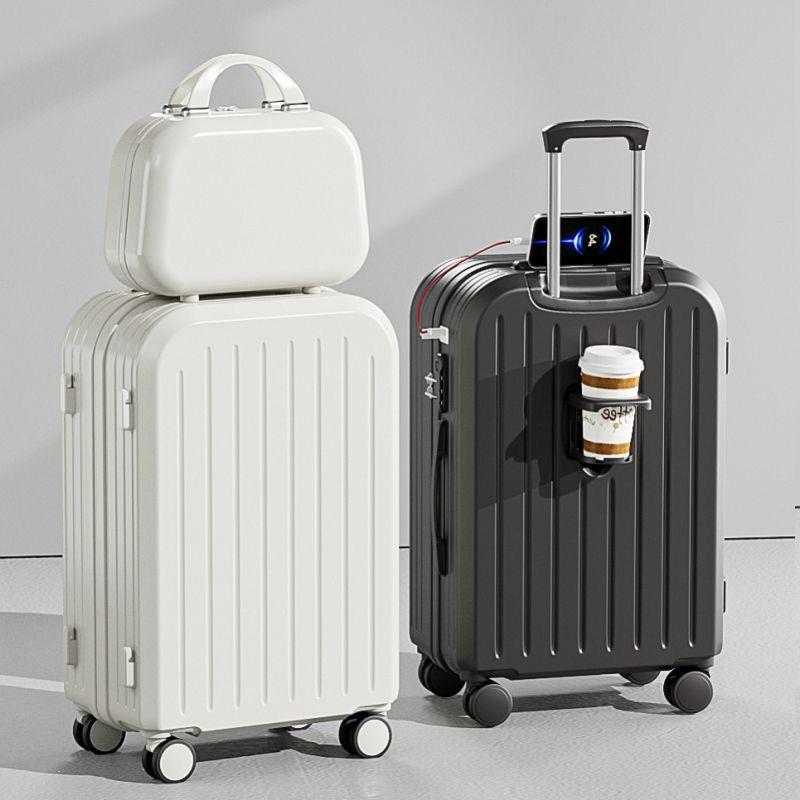 Lightweight Luggage Family Travel Set, 2024 New Lightweight Luggage, with various combinations of pieces, including  pink,blue,black,yellow and of white  for your choice, momoyaw will be your best travel companion.