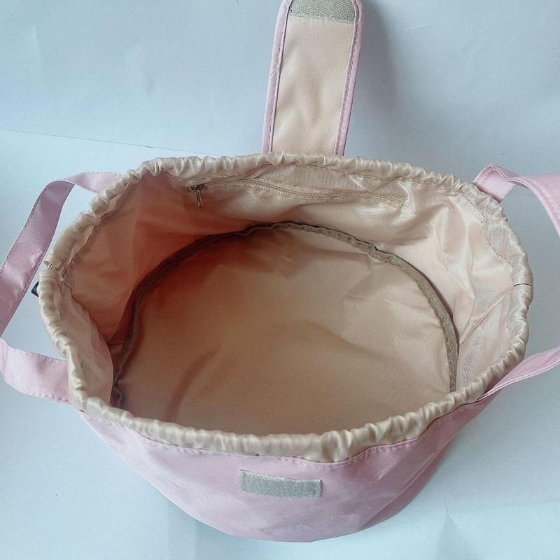 Large Capacity Makeup Bag, 1 Count Drawstring Makeup Organizer Pouch, Zipper Makeup Bag, Cosmetic Storage Bag, Versatile Storage Bag