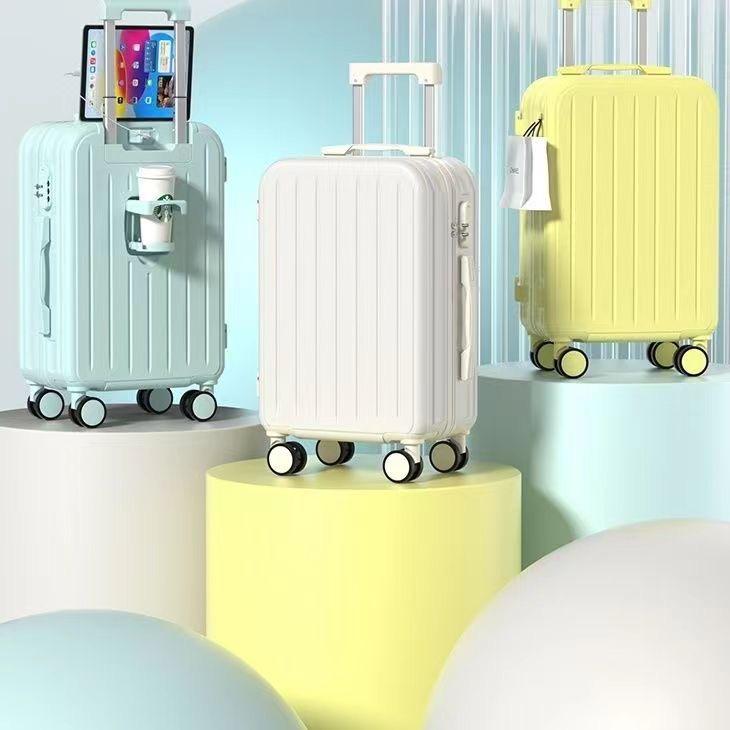 Lightweight Luggage Family Travel Set, 2024 New Lightweight Luggage, with various combinations of pieces, including  pink,blue,black,yellow and of white  for your choice, momoyaw will be your best travel companion.