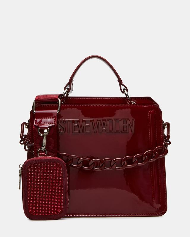 Steve Madden EVELYN BAG BURGUNDY RHINESTONES