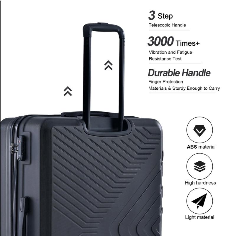 3 Piece Hardshell Luggage Set Hardside Lightweight Suitcase with TSA Lock Spinner Wheels 20in24in28in