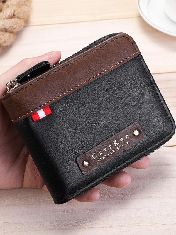 Men's Vintage Short Wallet, Multi Card Slot Multi Functional Wallet, Casual Trendy Wallet for Men, Fashionable Wallet for Daily Use