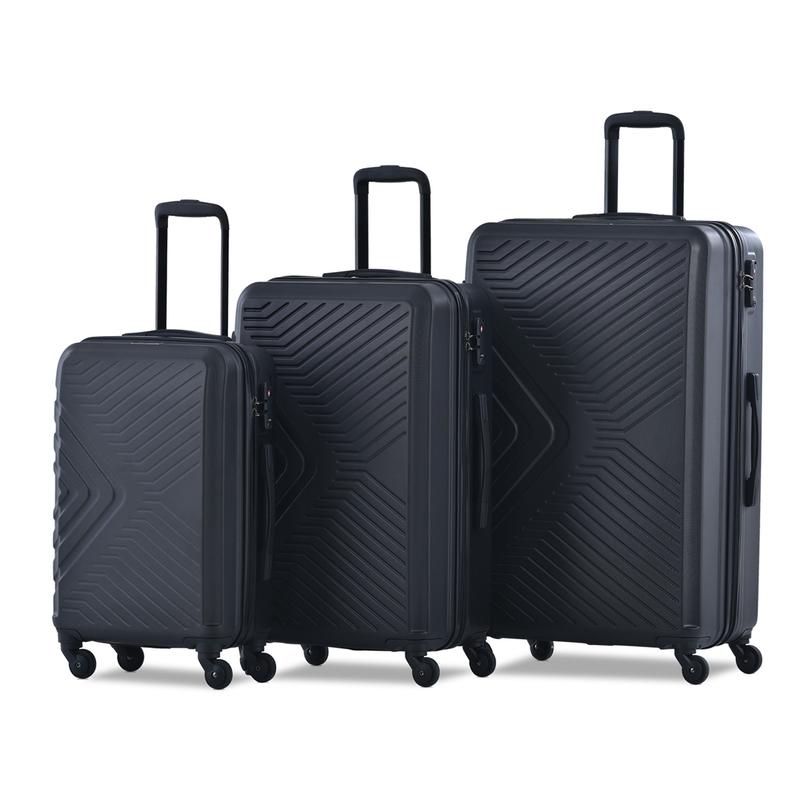 3 Piece Hardshell Luggage Set Hardside Lightweight Suitcase with TSA Lock Spinner Wheels 20in24in28in