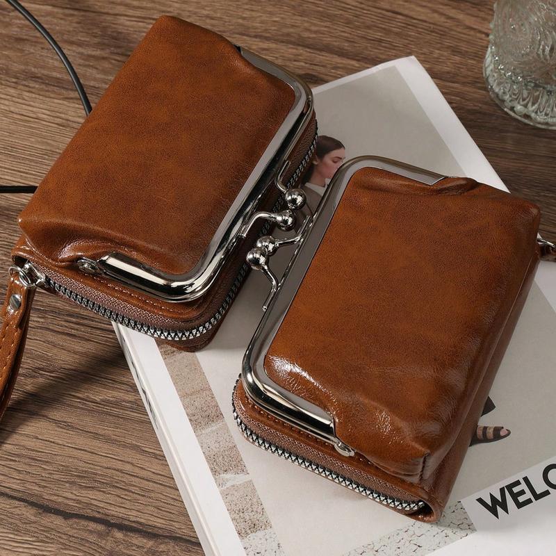 Women Wallets Short Pu Leather Purses Zipper & Hasp Purse Multifunctional Large Capacity Money Bag For Women Coin Card Holders Lightweight Fashion Modern Business ZipperCredit Card Business Casual Teachers' Day Teacher Gifts For Anniversary