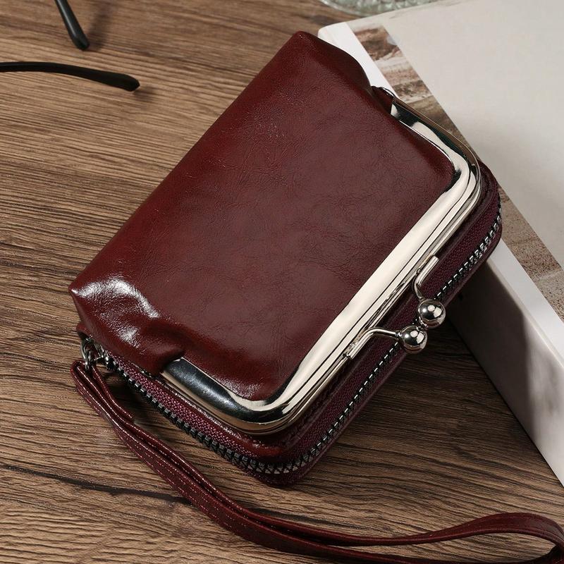 Women Wallets Short Pu Leather Purses Zipper & Hasp Purse Multifunctional Large Capacity Money Bag For Women Coin Card Holders Lightweight Fashion Modern Business ZipperCredit Card Business Casual Teachers' Day Teacher Gifts For Anniversary