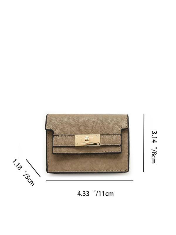 Minimalist Card Holder As Gift for Girlfriend, Fashionable Small Pu Leather Zipper Wallet, Wallet for Women, Casual All-match Commuter Card Bag for Work & Daily Use