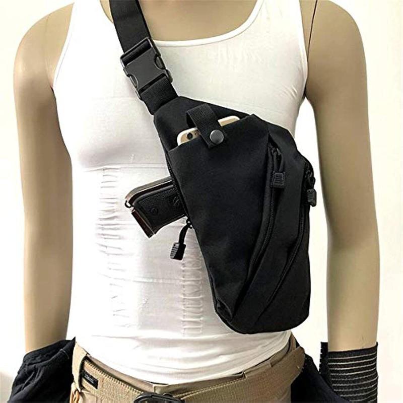 Conceal Carry Bag Travel Close-Fitting Anti-Theft Waist Bag Shoulder Bag for Men