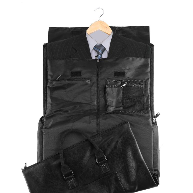 SEYFOCNIA Convertible Travel Garment Bag,Carry on Garment Duffel Bag for Men Women - 2 in 1 Hanging Suitcase Suit Business Travel Bag