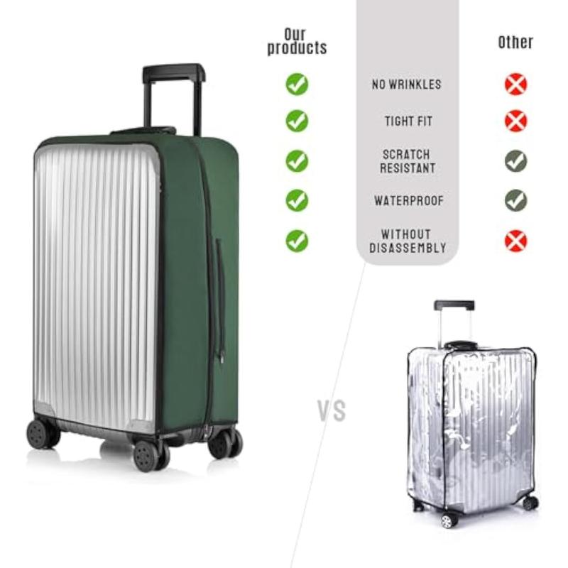 No Disassembly Transparent PVC Suitcase Cover, No Disassembly Required Clear Luggage Protector Suitcase Cover, Waterproof Travel Wrap Luggage Cover Protectors, Luggage Bag for Hard Cover Suitcase