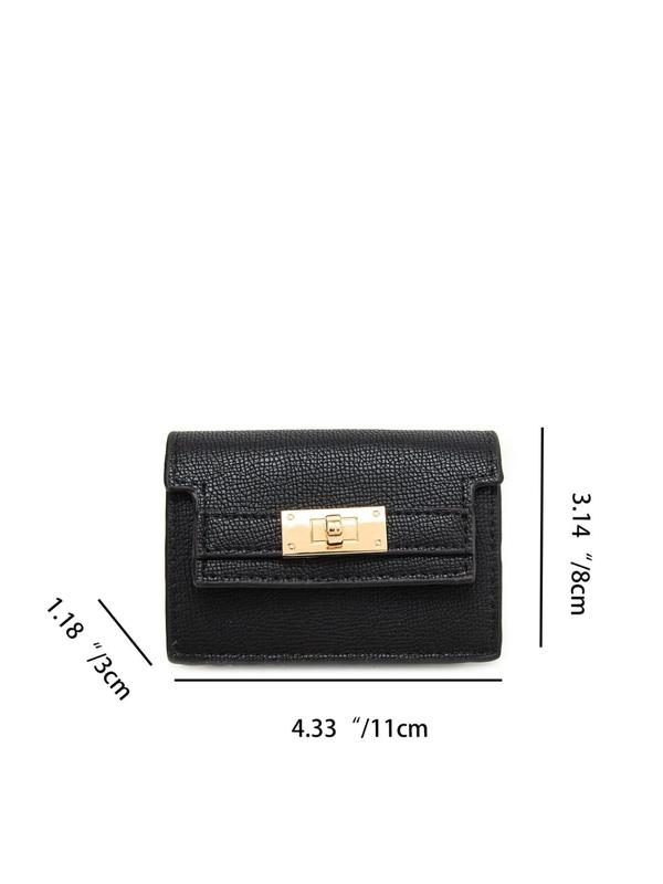 Minimalist Card Holder As Gift for Girlfriend, Fashionable Small Pu Leather Zipper Wallet, Wallet for Women, Casual All-match Commuter Card Bag for Work & Daily Use