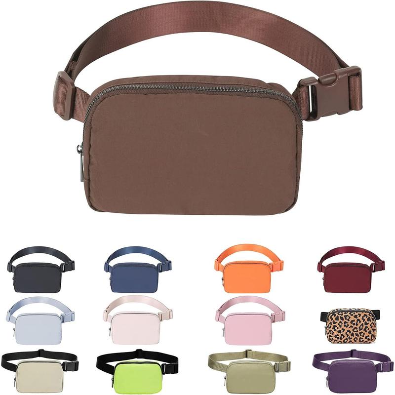 Fanny Pack For Women Crossbody Bag Belt Bag for Women Men Fashion Waist Packs With Adjustable Strap For Workout Traveling Walking Hiking Waterproof Everywhere Belt Bag,Brown