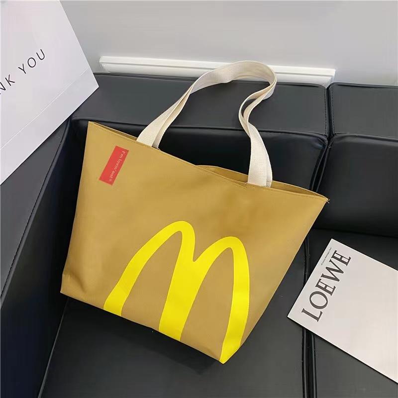 McDonald's Backpack Funny School Knapsack Lightweight Shoulder Crossbody Bag for Men Women Teen Boys Girls