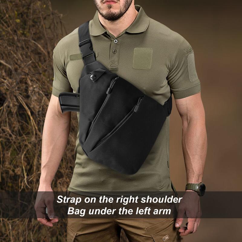 Conceal Carry Bag Travel Close-Fitting Anti-Theft Waist Bag Shoulder Bag for Men