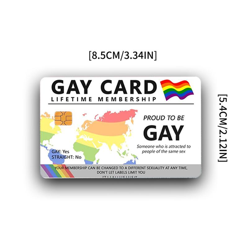 Gay Card Lifetime Membership Credit Card Skin – Proud and Durable LGBTQ+ Card Cover