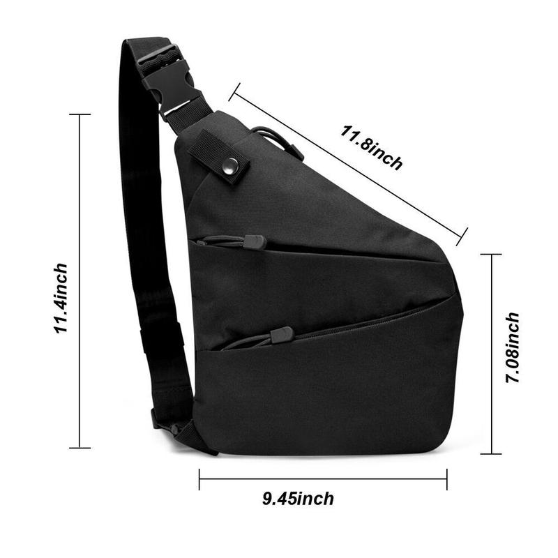 Conceal Carry Bag Travel Close-Fitting Anti-Theft Waist Bag Shoulder Bag for Men