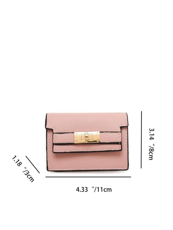 Minimalist Card Holder As Gift for Girlfriend, Fashionable Small Pu Leather Zipper Wallet, Wallet for Women, Casual All-match Commuter Card Bag for Work & Daily Use