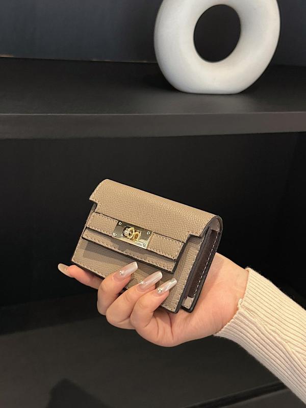 Minimalist Card Holder As Gift for Girlfriend, Fashionable Small Pu Leather Zipper Wallet, Wallet for Women, Casual All-match Commuter Card Bag for Work & Daily Use