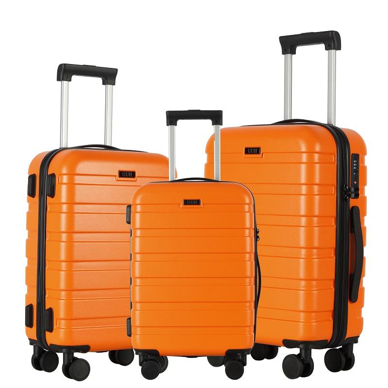 UUH Lightweight Luggage Family Set - 6pcs, 4pcs, 3pcs Spinner Suitcases - Durable and Easy to Travel