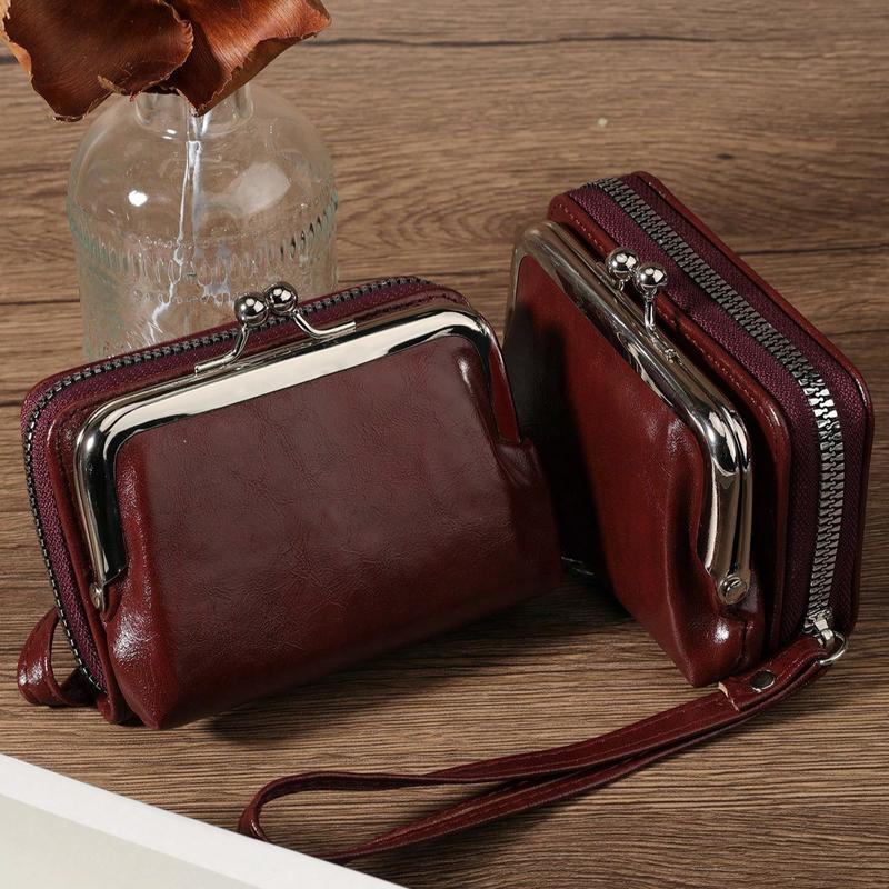 Women Wallets Short Pu Leather Purses Zipper & Hasp Purse Multifunctional Large Capacity Money Bag For Women Coin Card Holders Lightweight Fashion Modern Business ZipperCredit Card Business Casual Teachers' Day Teacher Gifts For Anniversary