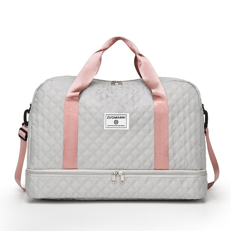 Lightweight Large Capacity Argyle Travel Duffle Bag, Spacious & Highly Portable for Overnight Trips, Stylish Luggage Solution