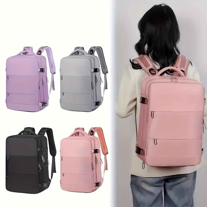 Expandable Backpack For Traveling On Airplane Carry On Backpack Flight Approved Personal Item Travel Backpack For Women Men Airline Approved Gym Bag With Shoe Compartment Travel Weekender Bag