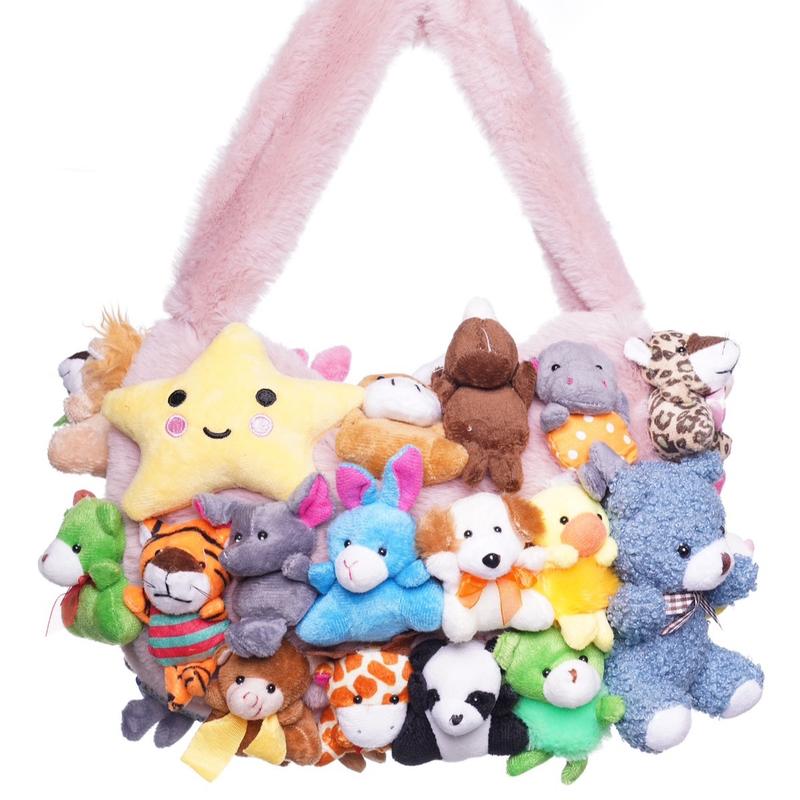 Adorable Mini Plush Animal Clutch Mini Purse