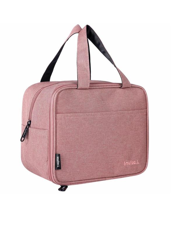 Casual Insulated Lunch Bag, Simple Portable Reusable Lunch Box Storage Bag, Suitable for Work Office & Picnic Beach & Travel, Casual Trendy Versatile High-quality Daily Use