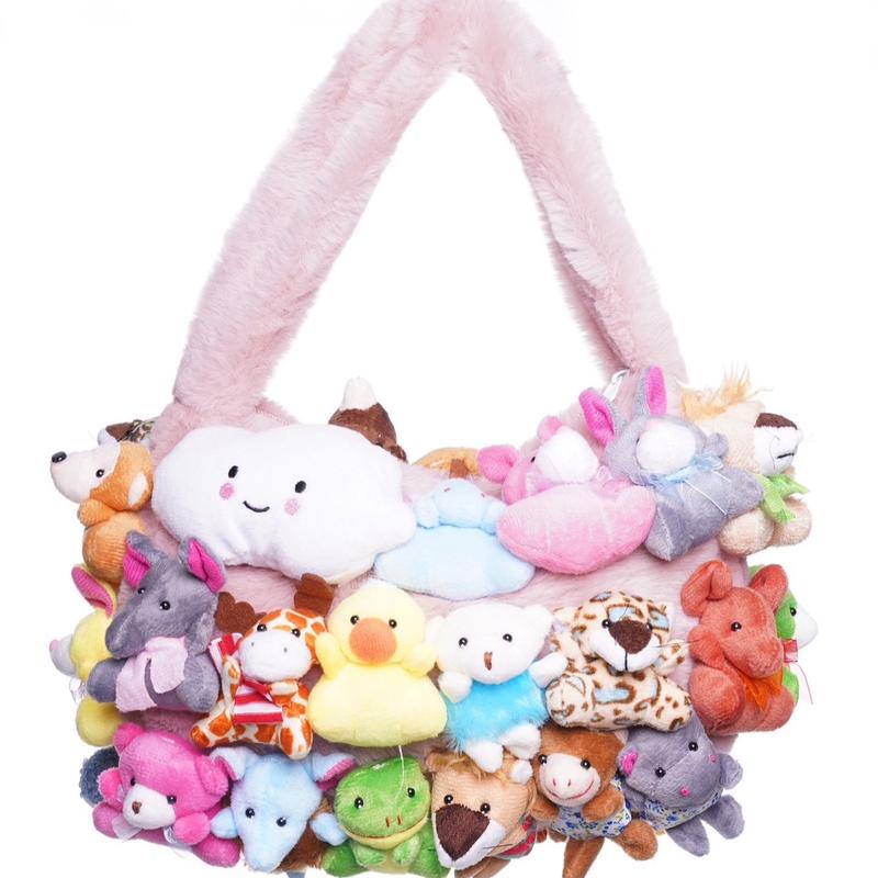 Adorable Mini Plush Animal Clutch Mini Purse