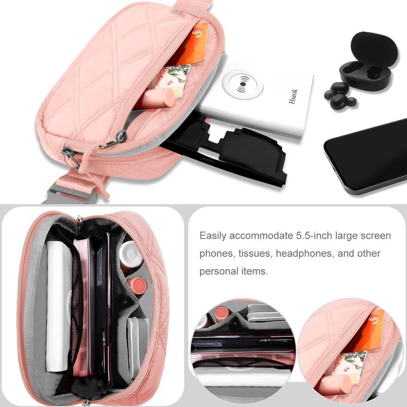 Fanny Packs Waist Belt Bags for Travel and Daily Use, Crossbody Bum  Bag for Women and Men,Pink