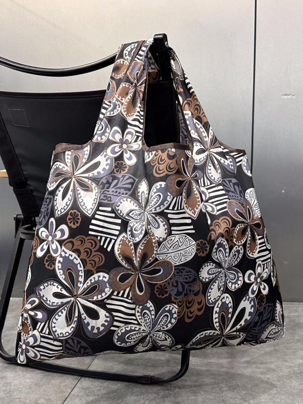 Women's  Ethnic Pattern Tote Bag, Large Capacity Shoulder Bag for Work & Daily Used, Casual Trendy Versatile High-quality Daily Commuting Bag