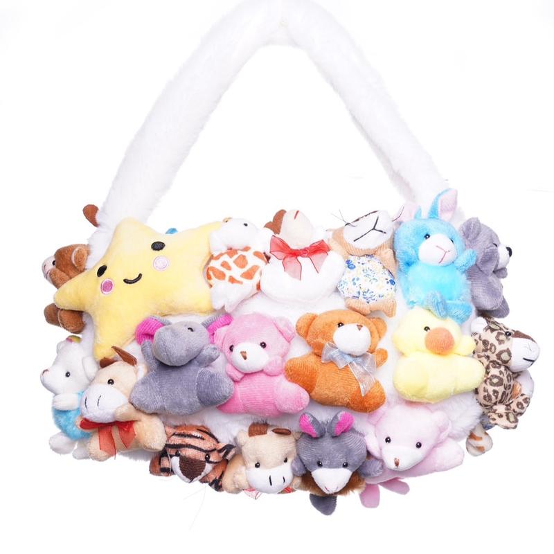 Adorable Mini Plush Animal Clutch Mini Purse