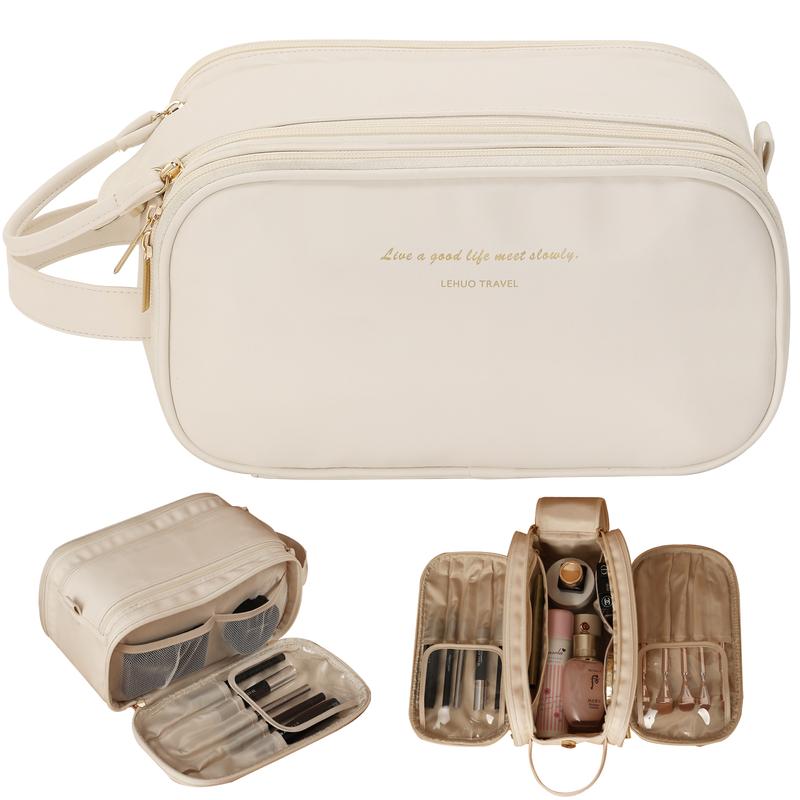 makeup storage bag suitable for travel and business trips, with large capacity and compartments for hand carry.