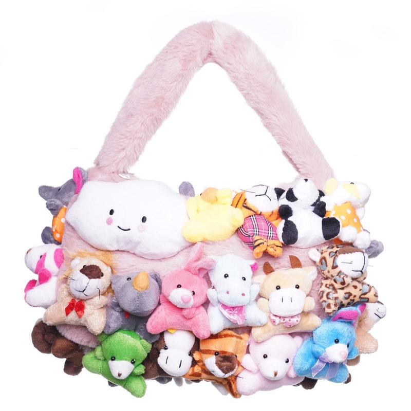 Adorable Mini Plush Animal Clutch Mini Purse