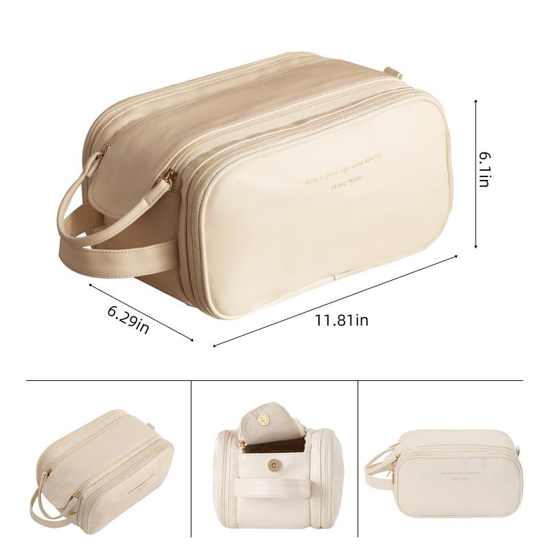 makeup storage bag suitable for travel and business trips, with large capacity and compartments for hand carry.