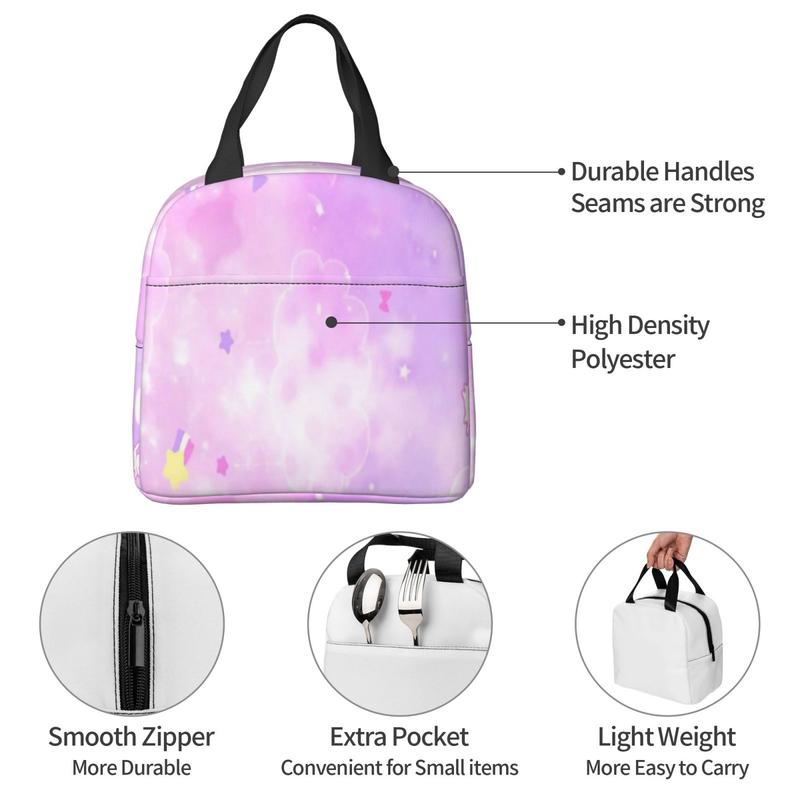 Cinnamonroll Lunch Bag Cute Lunch Bag Reusable Insulated Totes Cartoon Lunch Bag Thermal Cooler