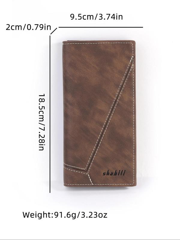 Men's Business Fashion PU Leather Long Wallet, Multi Card Slot Phone Wallet, Casual Trendy Versatile High-quality Daily Wallet for Men