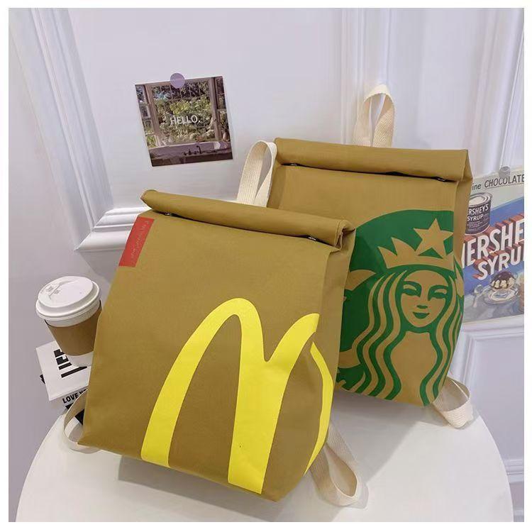 McDonald's Funny Backpack - Large Capacity Shoulder Bag for Men and Women