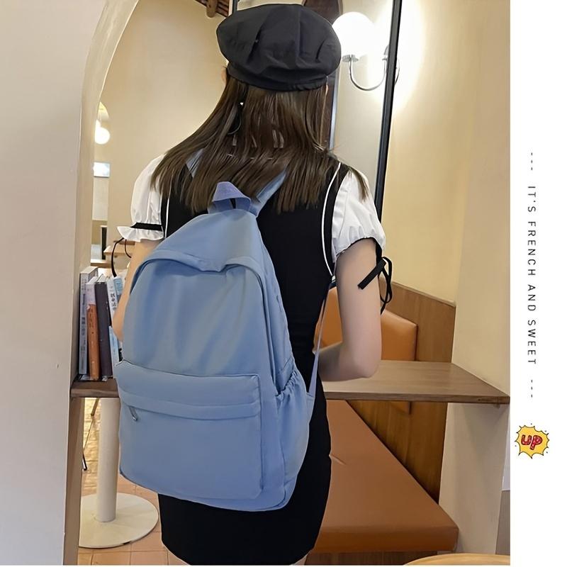 Chic & Compact: Versatile Nylon Backpack with Spacious Interior – Foldable, Adjustable Strap, Ideal for School & Travel