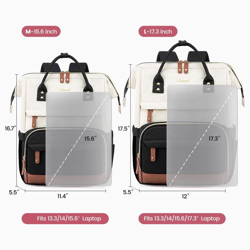 LOVEVOOK Christmas Laptop Backpack for Women with USB Port - Travel Bag, Work Backpack for Teacher, Nurse, College Computer Bag