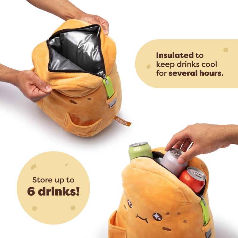 Couch Cooler: Your Ultimate Drink and Snack Companion, Plush Insulated Cooler