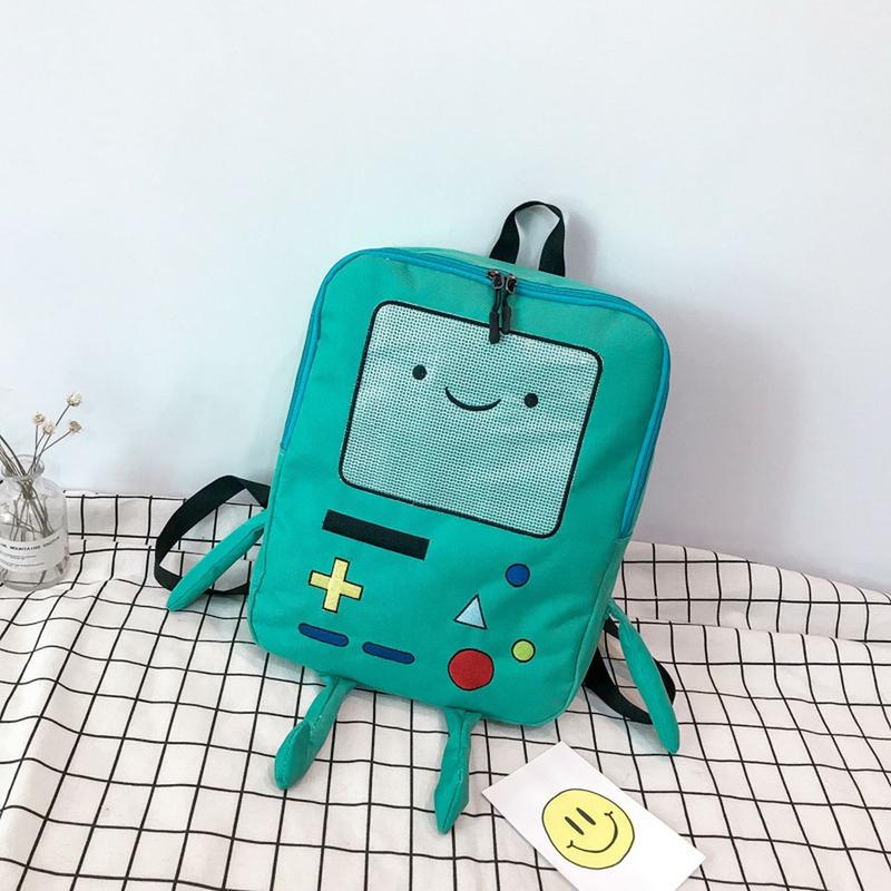 Creative Cartoon Adventure Time Cute BMO Backpack Funny Games Console Large Capacity Rucksack Travel Daypack