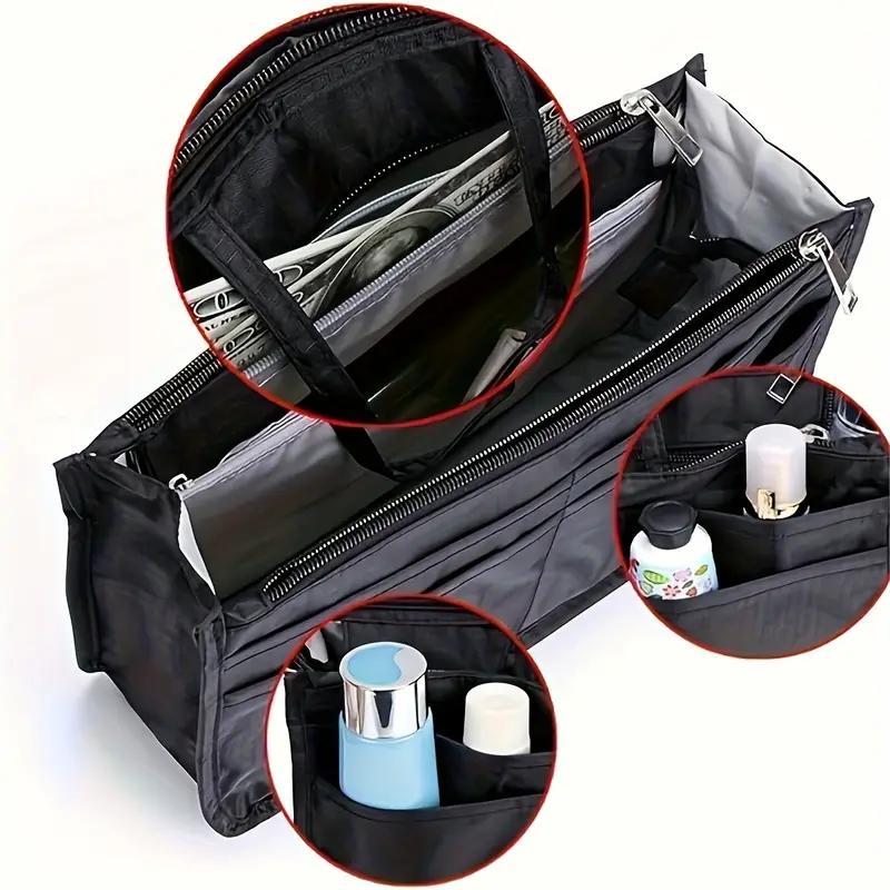 Large Capacity Cosmetic Storage Bag with Handle, 1 Count Portable Multi-function Sundries Storage Bag, Storage Organizers for Home Outdoor Travel