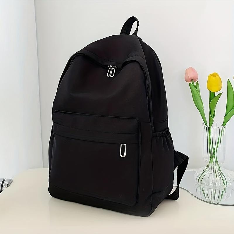 Chic & Compact: Versatile Nylon Backpack with Spacious Interior – Foldable, Adjustable Strap, Ideal for School & Travel