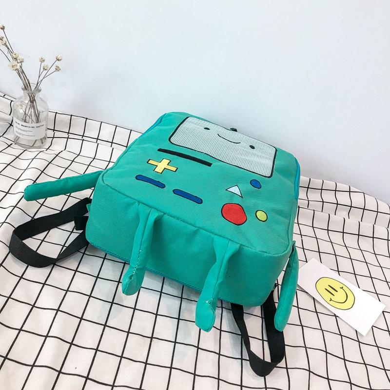 Creative Cartoon Adventure Time Cute BMO Backpack Funny Games Console Large Capacity Rucksack Travel Daypack