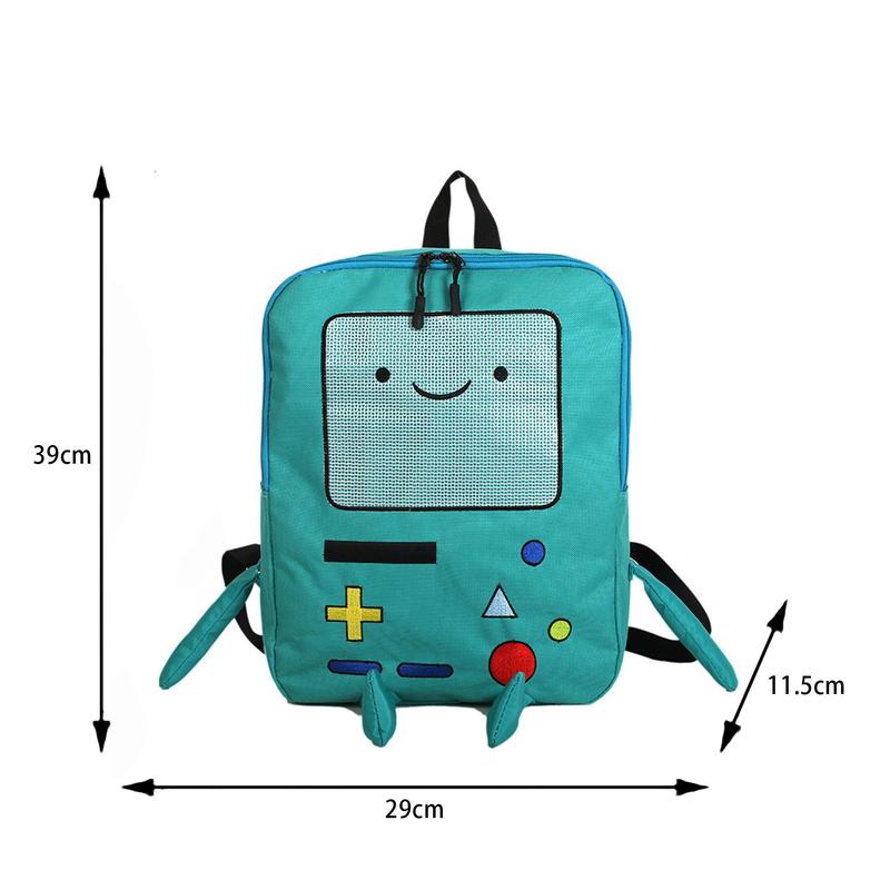 Creative Cartoon Adventure Time Cute BMO Backpack Funny Games Console Large Capacity Rucksack Travel Daypack