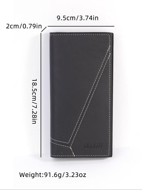 Men's Business Fashion PU Leather Long Wallet, Multi Card Slot Phone Wallet, Casual Trendy Versatile High-quality Daily Wallet for Men