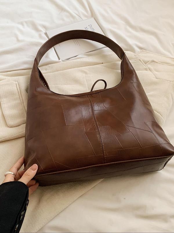 Women's Bow Decorated PU Leather Tote Bag, Fashionable Large Capacity Shoulder Bag for Work & Daily Used, Casual Trendy Versatile High-quality Daily Commuting Bag